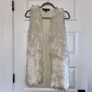 Faux fur vest
